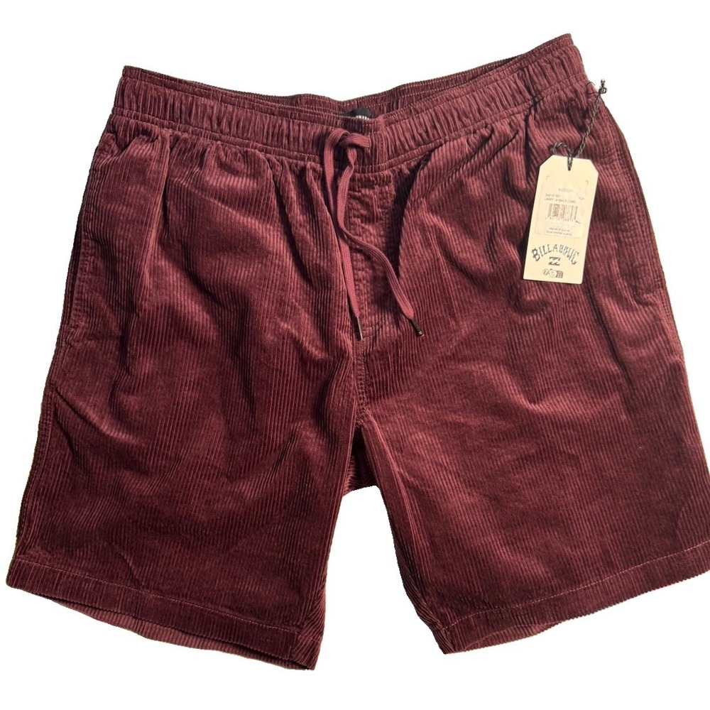 Billabong Larry Layback Stretch Short Mens Medium Merlot Skate Surf NWT